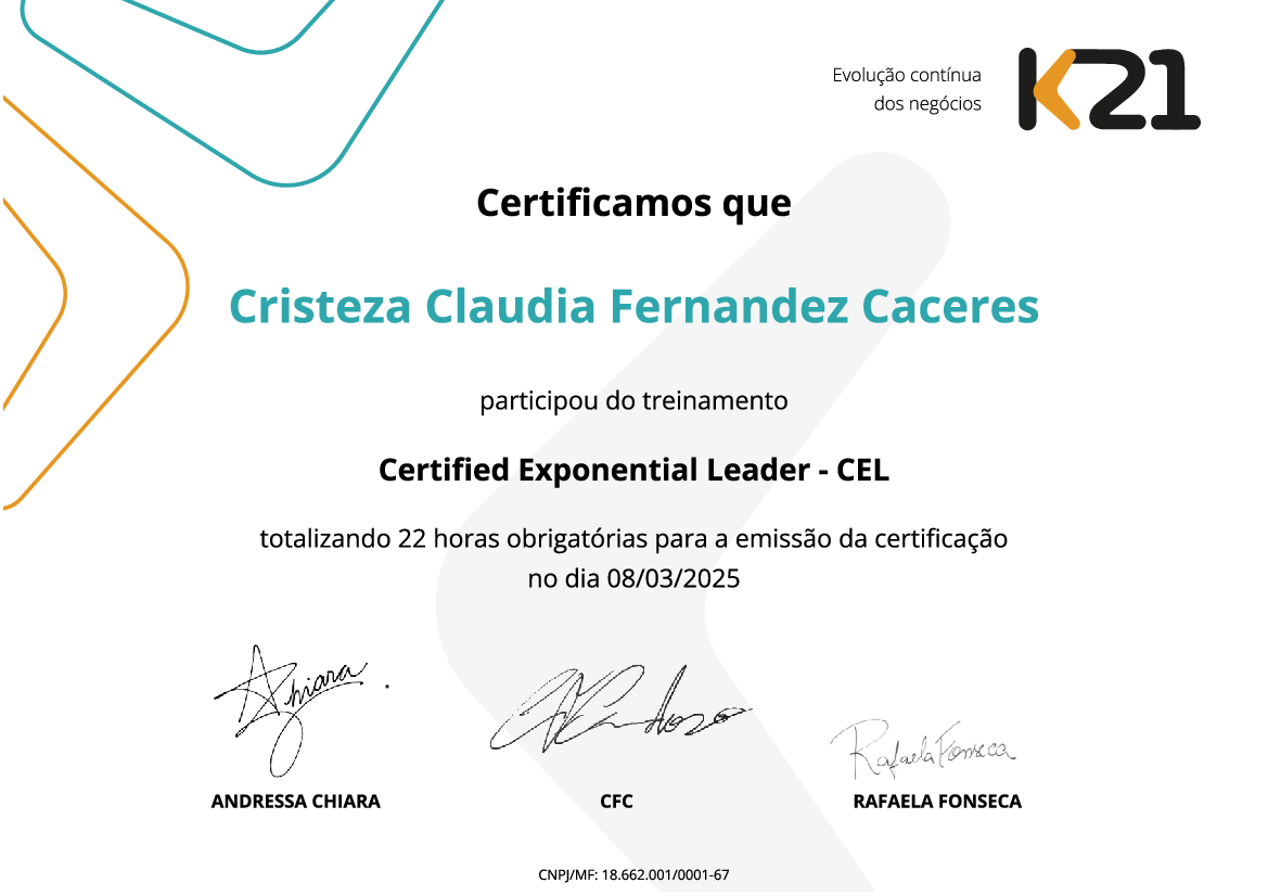 Certificado K21